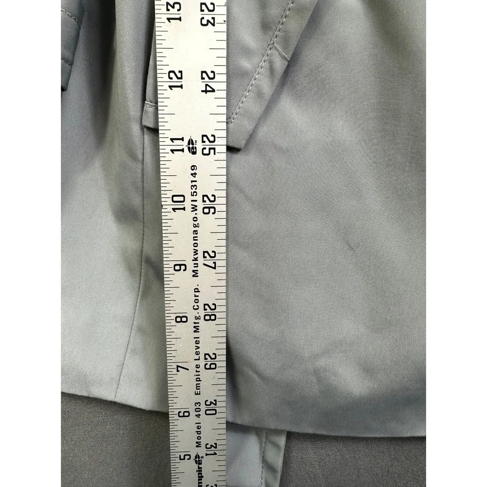 Calvin Klein‎ Women's Light Gray Double Breasted Belted Trench Coat size S Small